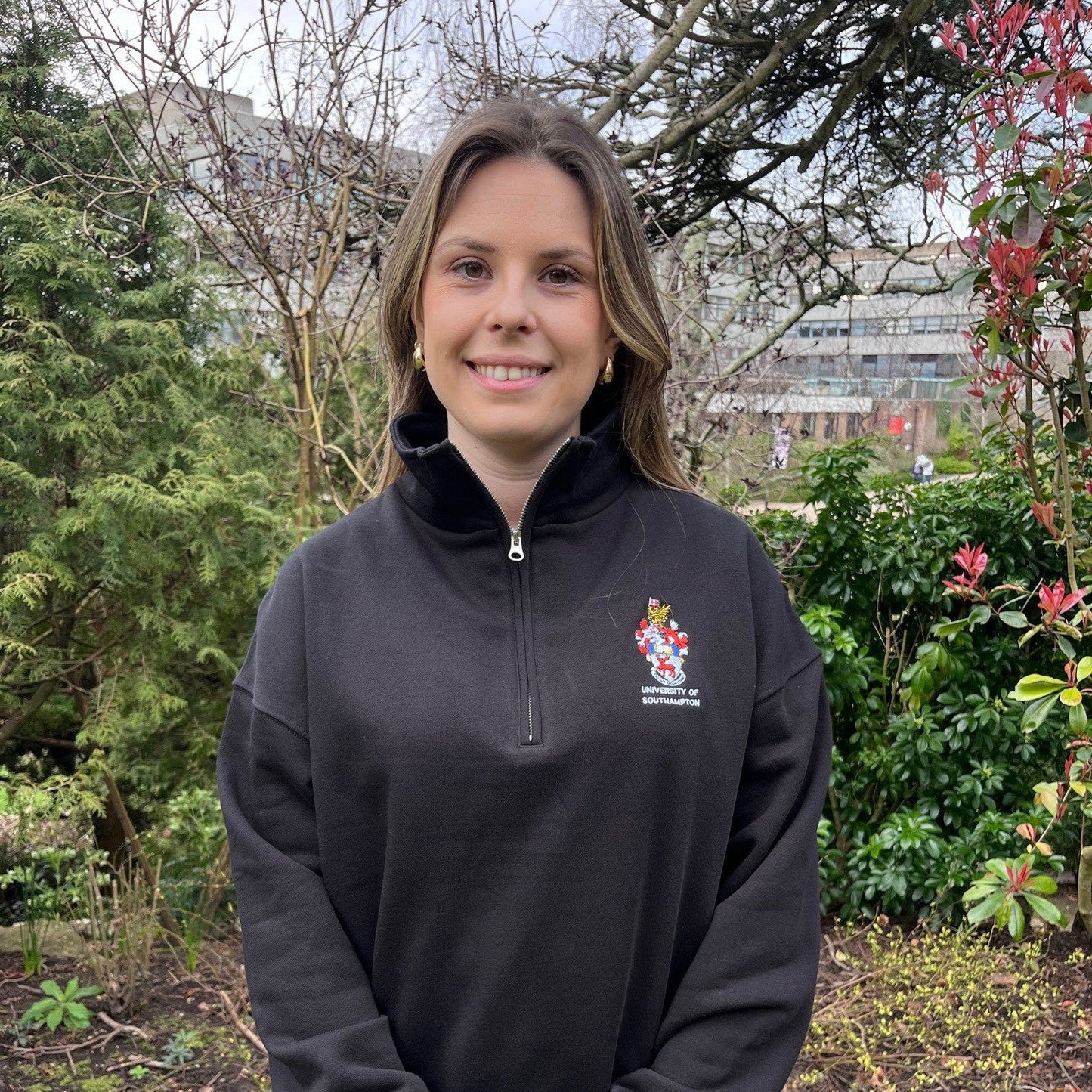Fairtrade 1/4 Zip Sweatshirt - Coat of Arms