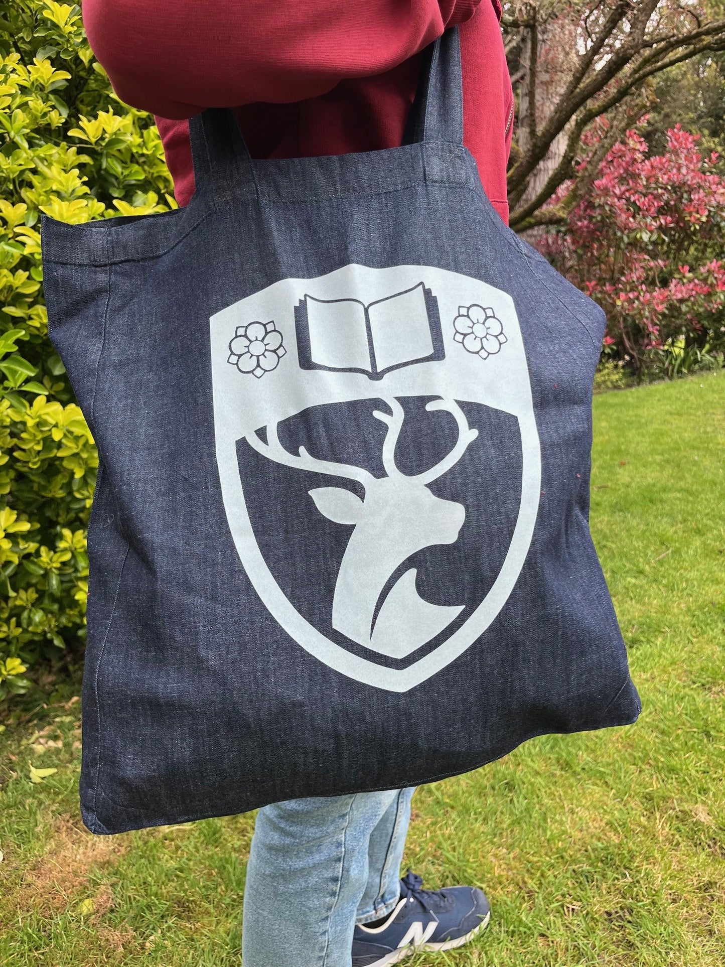 Fairtrade Tote Bag (Denim - Uni Shield Logo)