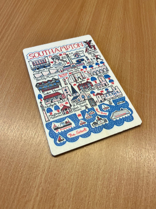 Southampton Wooden Postcard