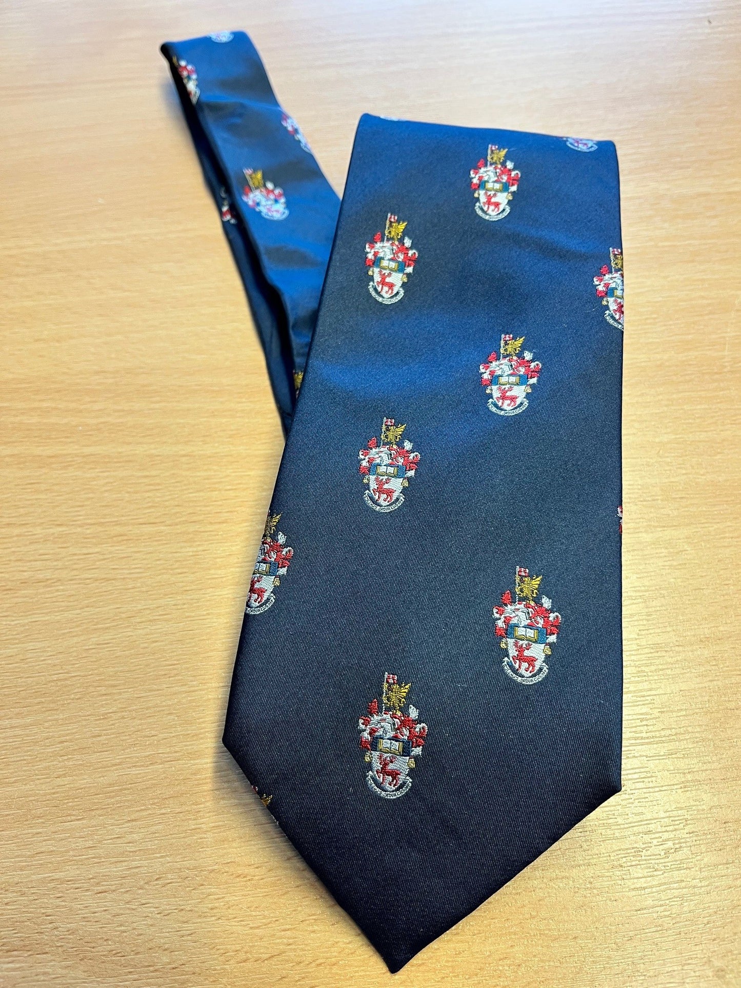 University Crested Silk Tie