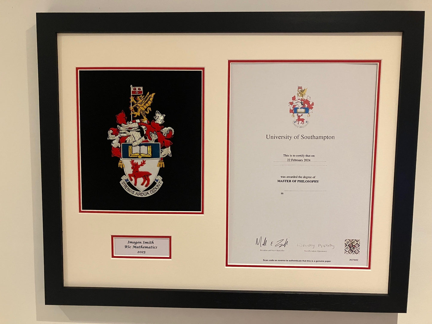Degree Certificate Frame
