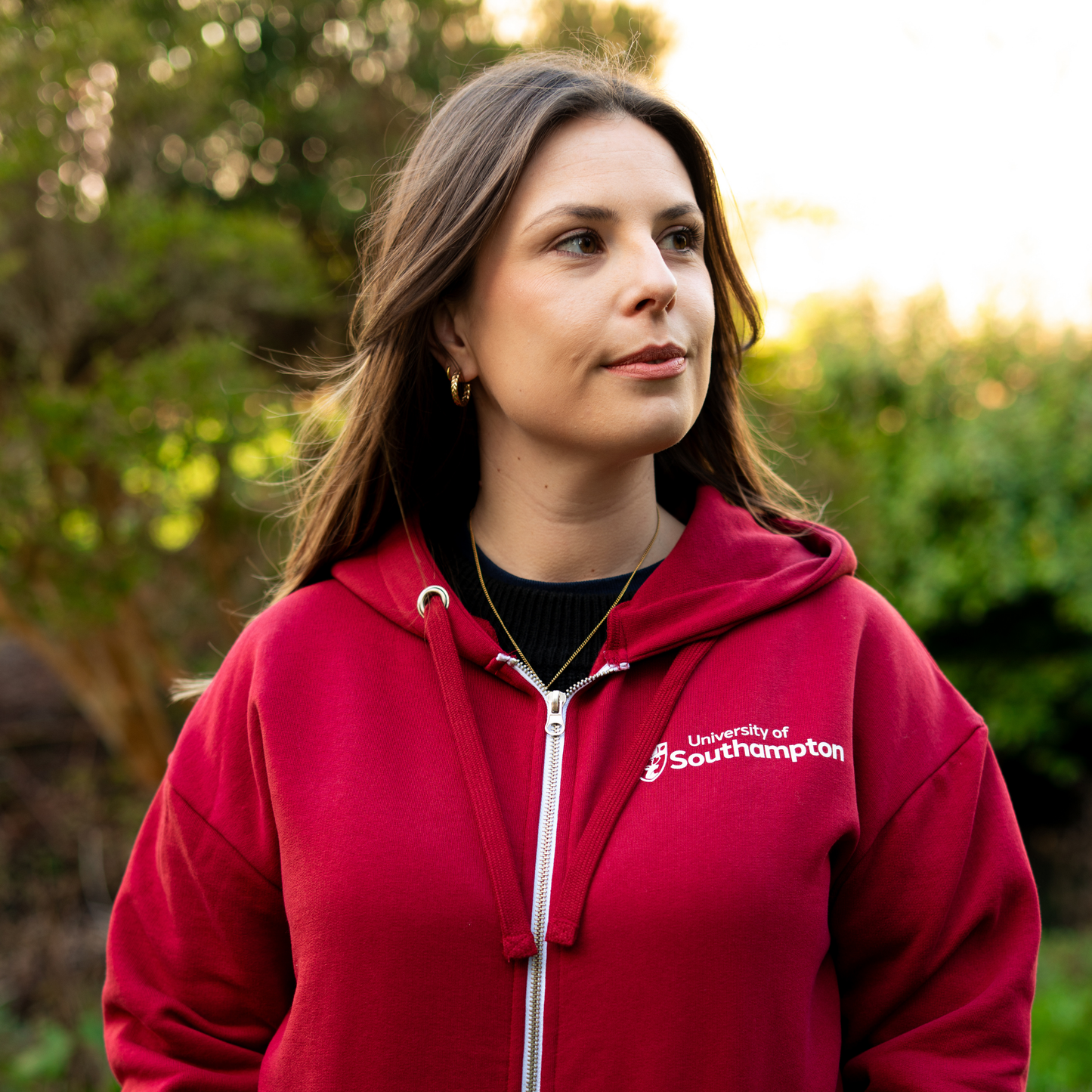 Fairtrade Full Zip Hoodie - UoS logo