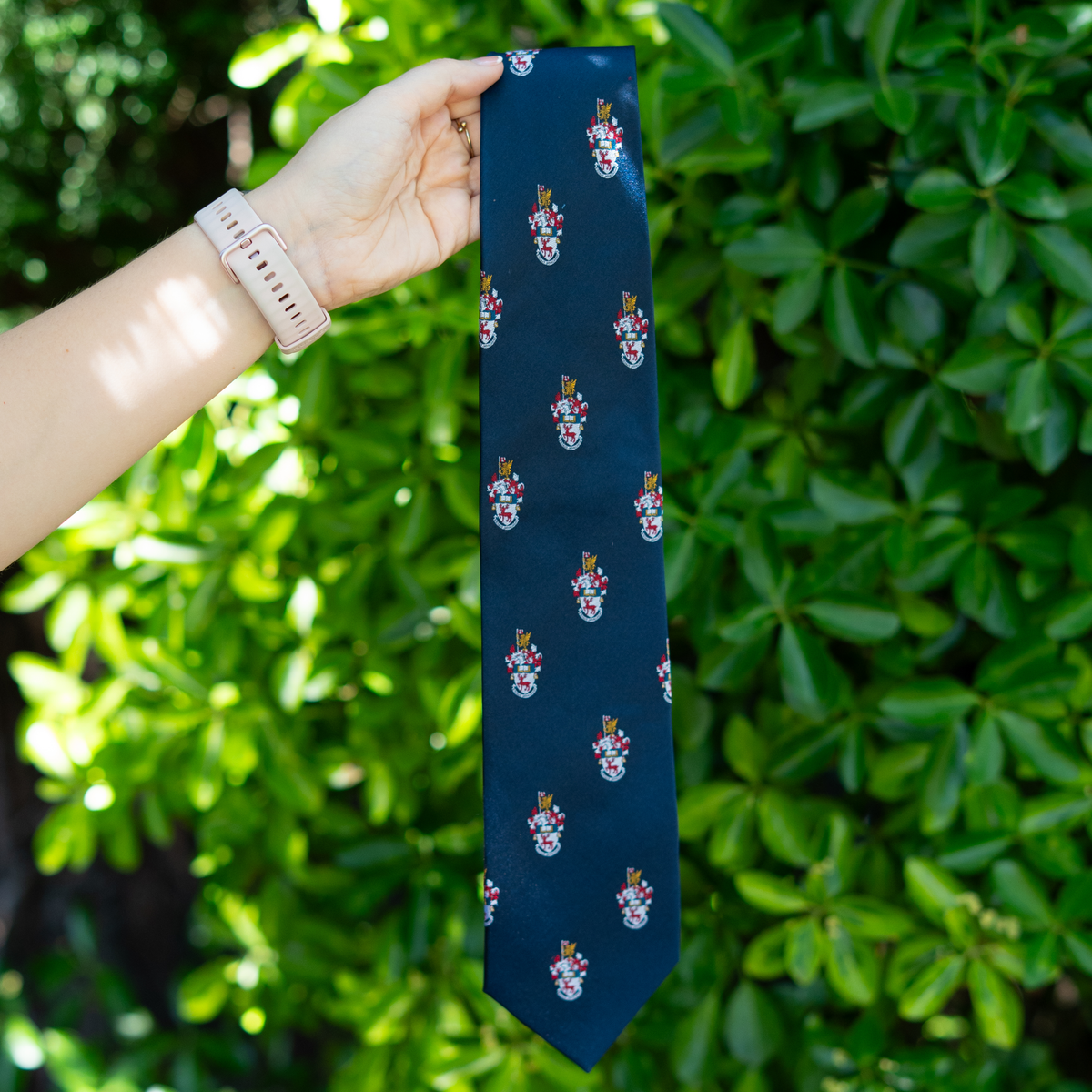 University Crested Silk Tie